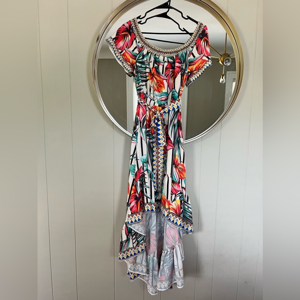 Festive and Tropical Colored Dress